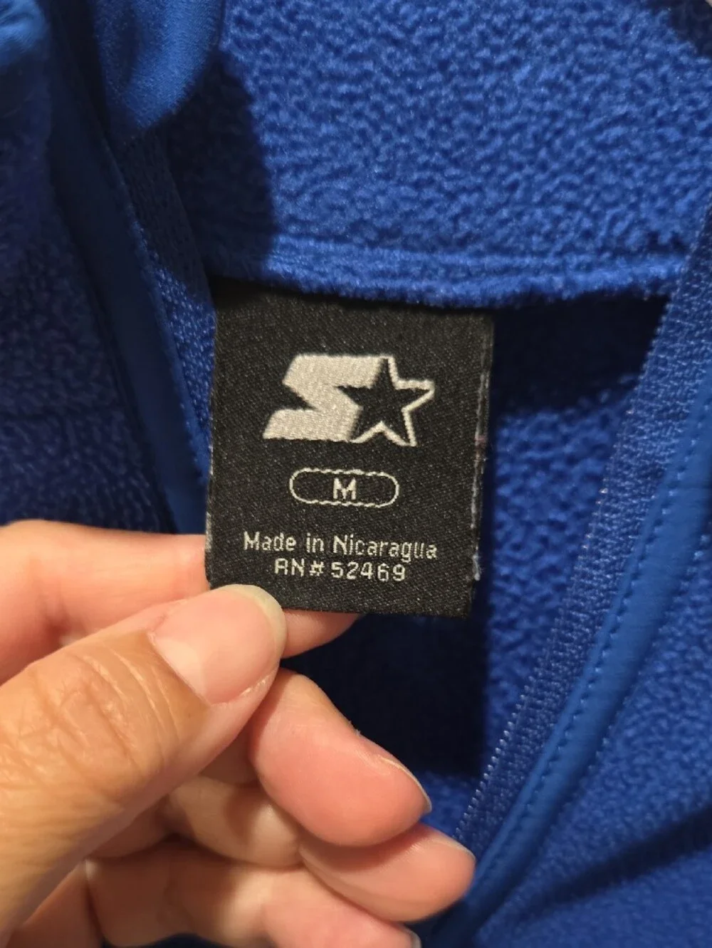 STARTER Blue Kids Half-Zip Fleece Pullover